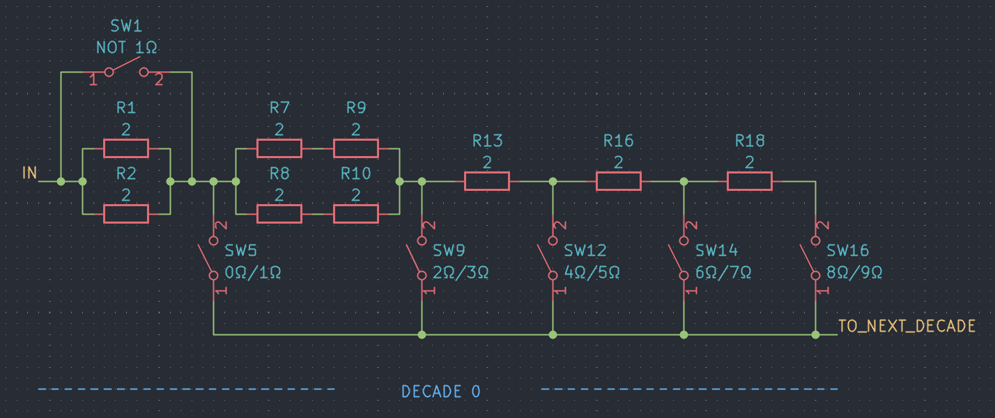 Programmable Decade Resistor: Topology (2)