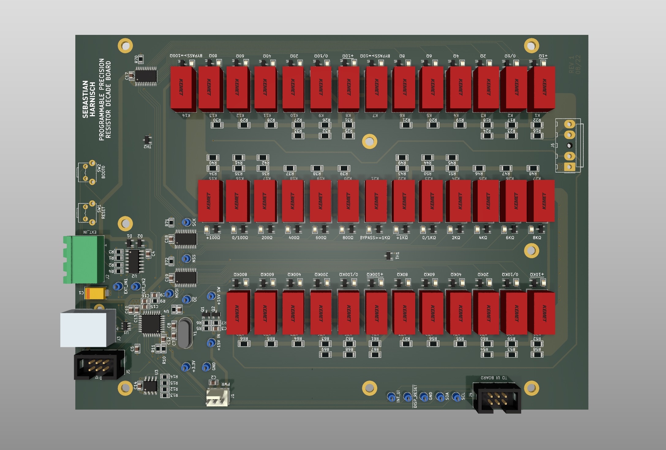 Programmable Decade Resistor: Mainboard